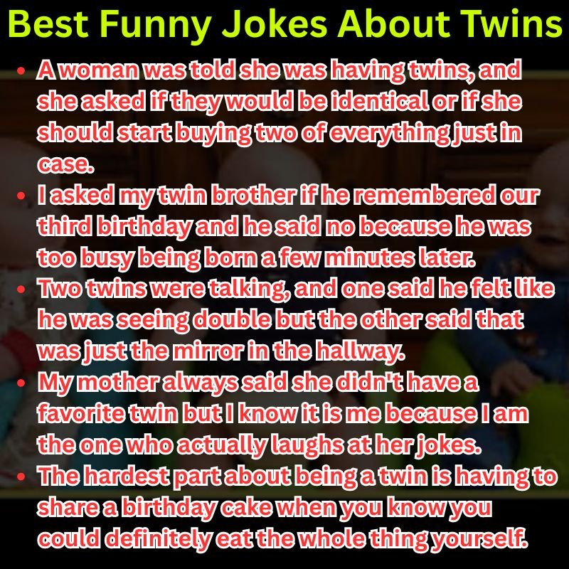 Best Funny Jokes About Twins