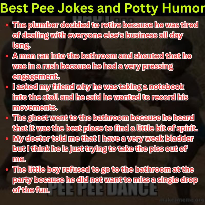 Best Pee Jokes and Potty Humor