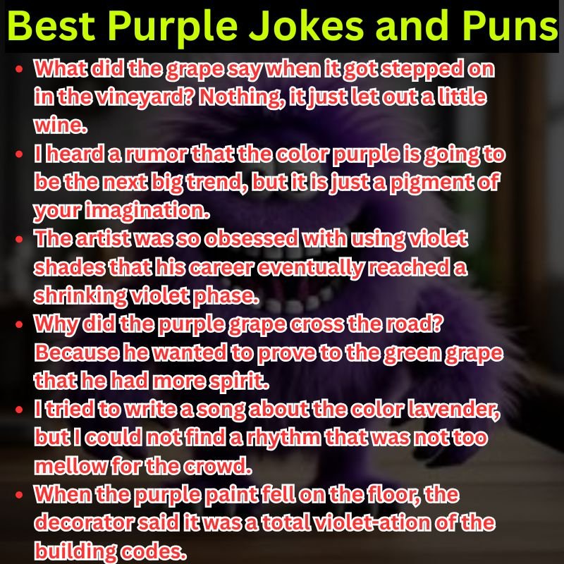 Best Purple Jokes and Puns