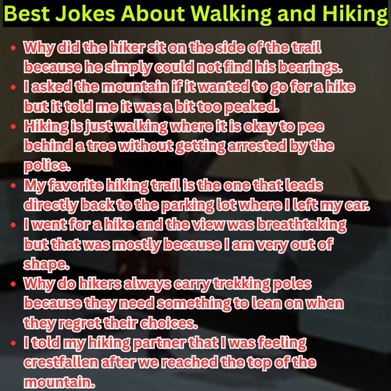 Best Jokes About Walking and Hiking