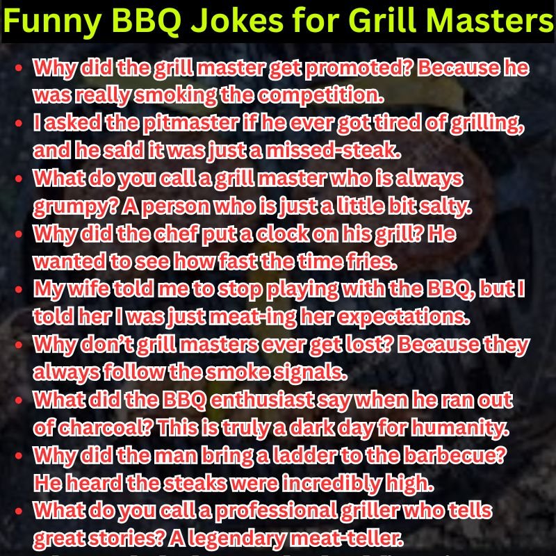 Funny BBQ Jokes for Grill Masters