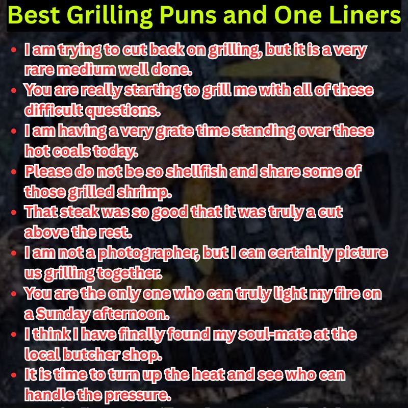 Best Grilling Puns and One Liners