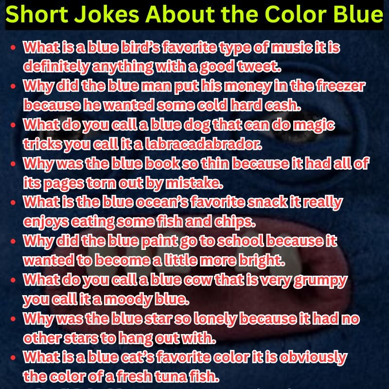 Short Jokes About the Color Blue