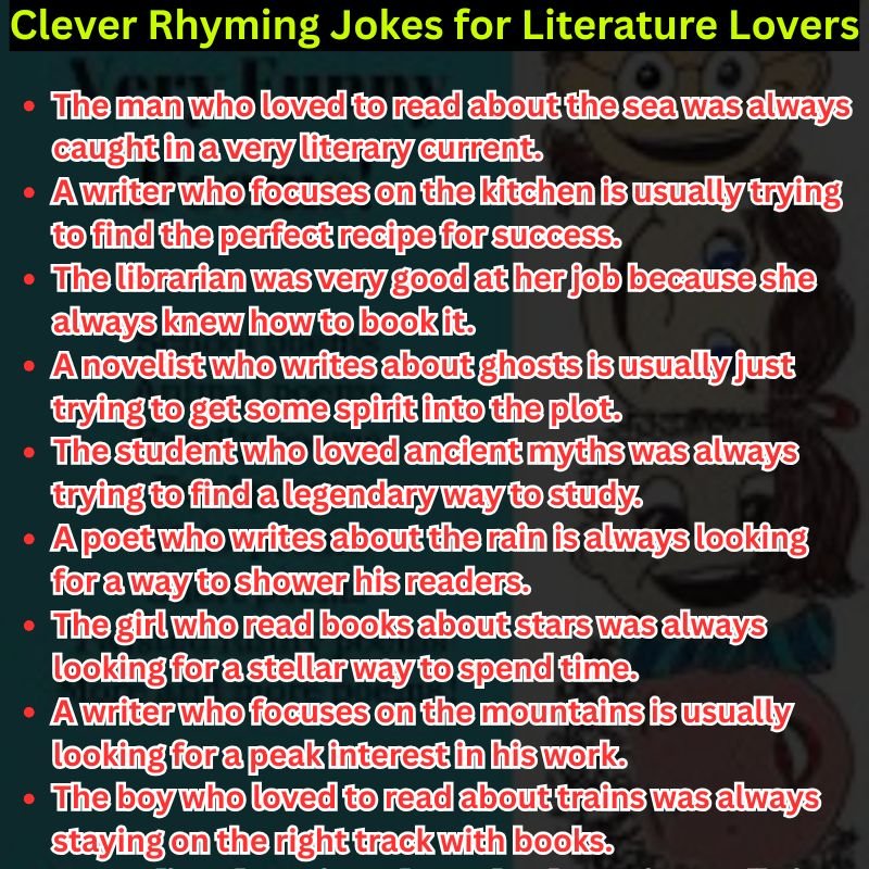Clever Rhyming Jokes for Literature Lovers