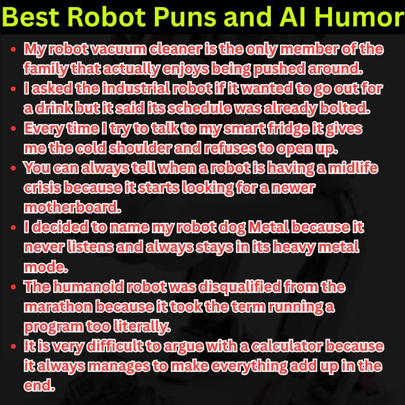 Best Robot Puns and AI Humor