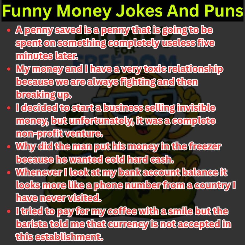 Funny Money Jokes And Puns