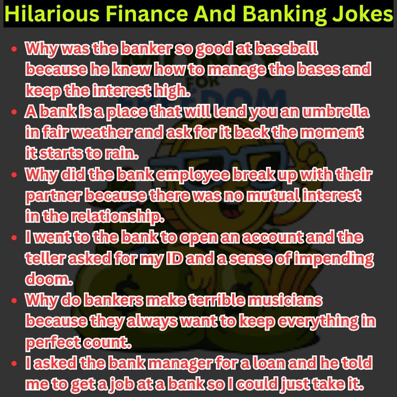 Hilarious Finance And Banking Jokes