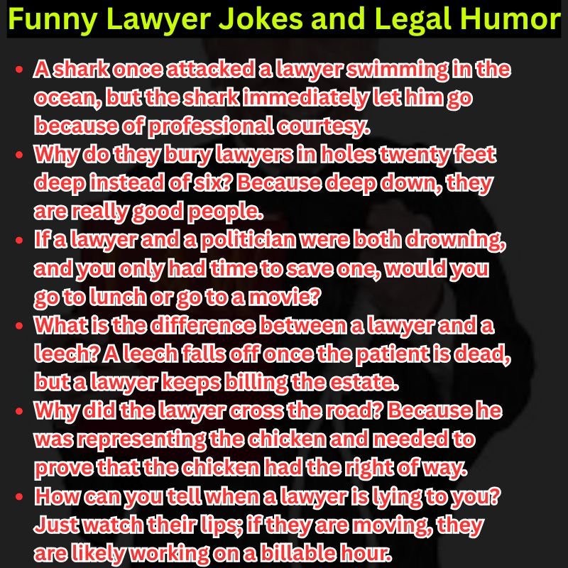 Funny Lawyer Jokes and Legal Humor