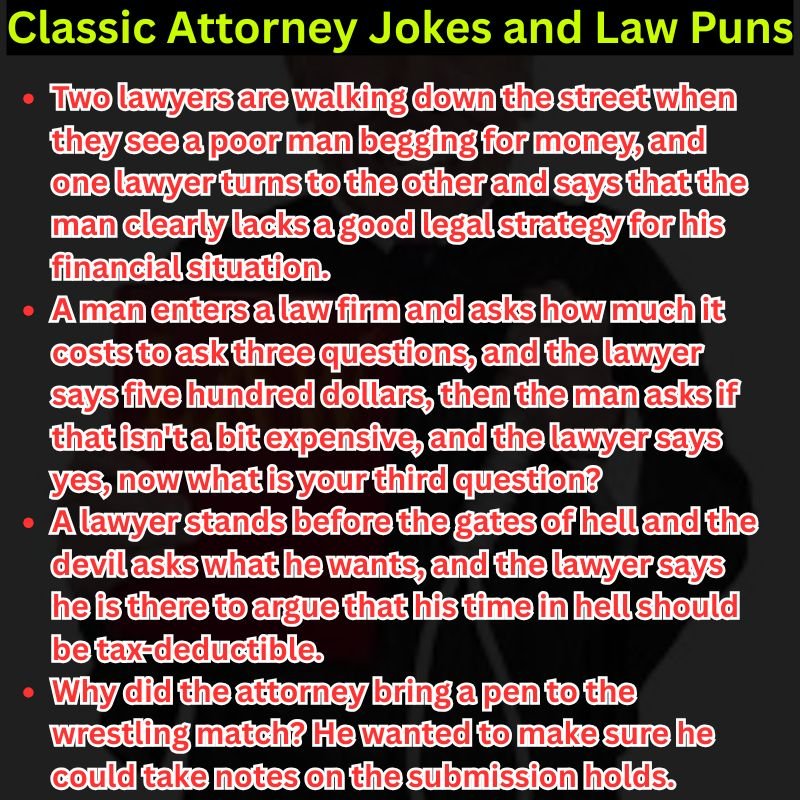 Classic Attorney Jokes and Law Puns