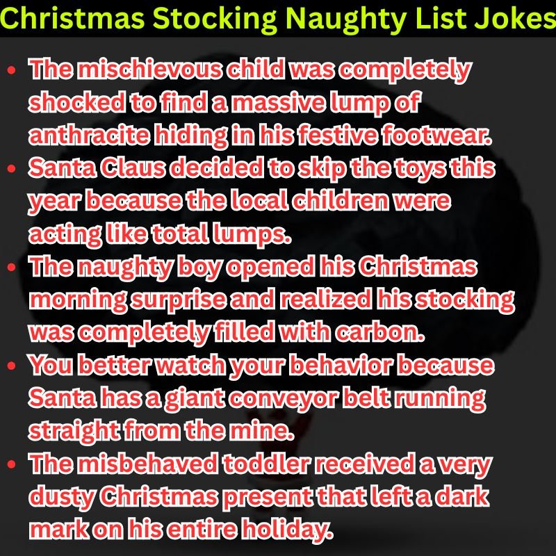 Christmas Stocking Naughty List Jokes