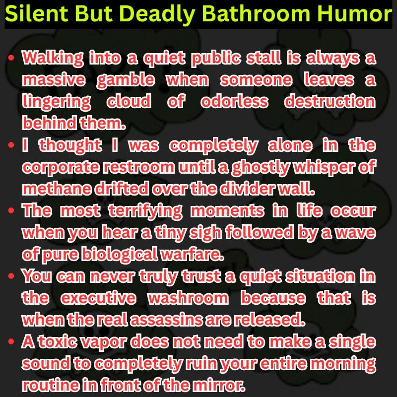 Silent But Deadly Bathroom Humor