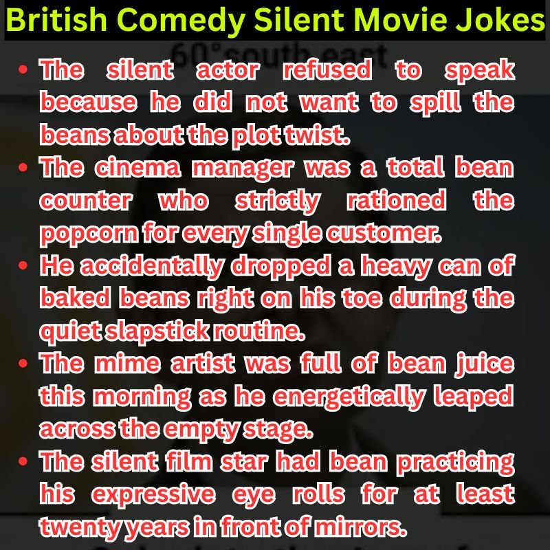 British Comedy Silent Movie Jokes