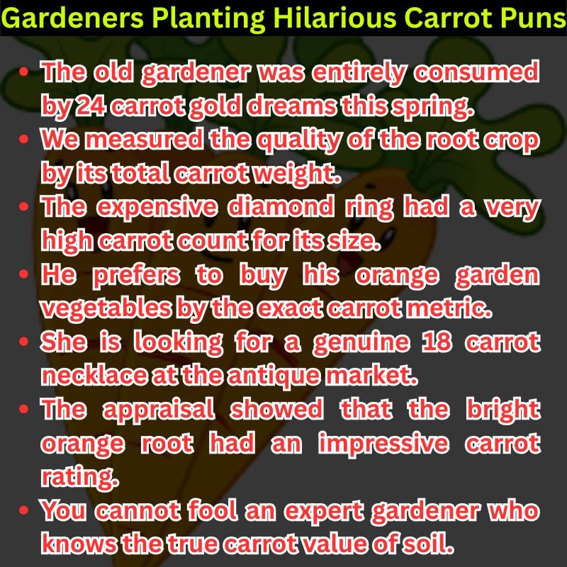 Gardeners Planting Hilarious Carrot Puns